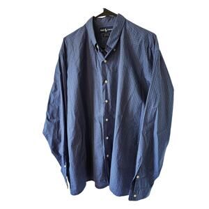 Ralph Lauren XL Greggor 100% Cotton Button Front Shirt Men's Plaid Long Sleeve